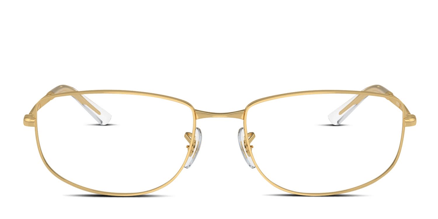Ray-Ban RX3732V Gold glasses - Gold - Frontal View