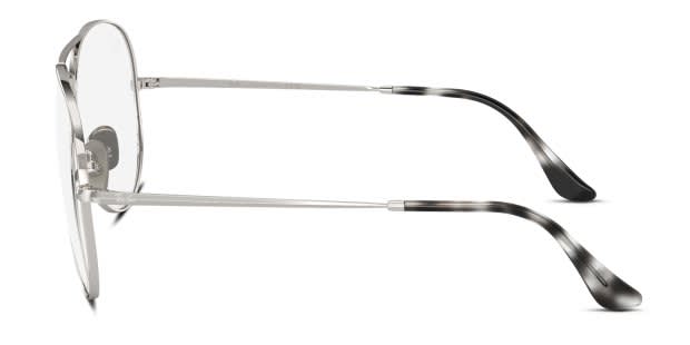 Ray-Ban RX8789 Aviator Titanium silver frame display picture 3