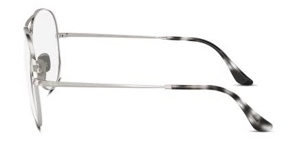 Ray-Ban RX8789 Aviator Titanium Silver glasses - Silver - Side View
