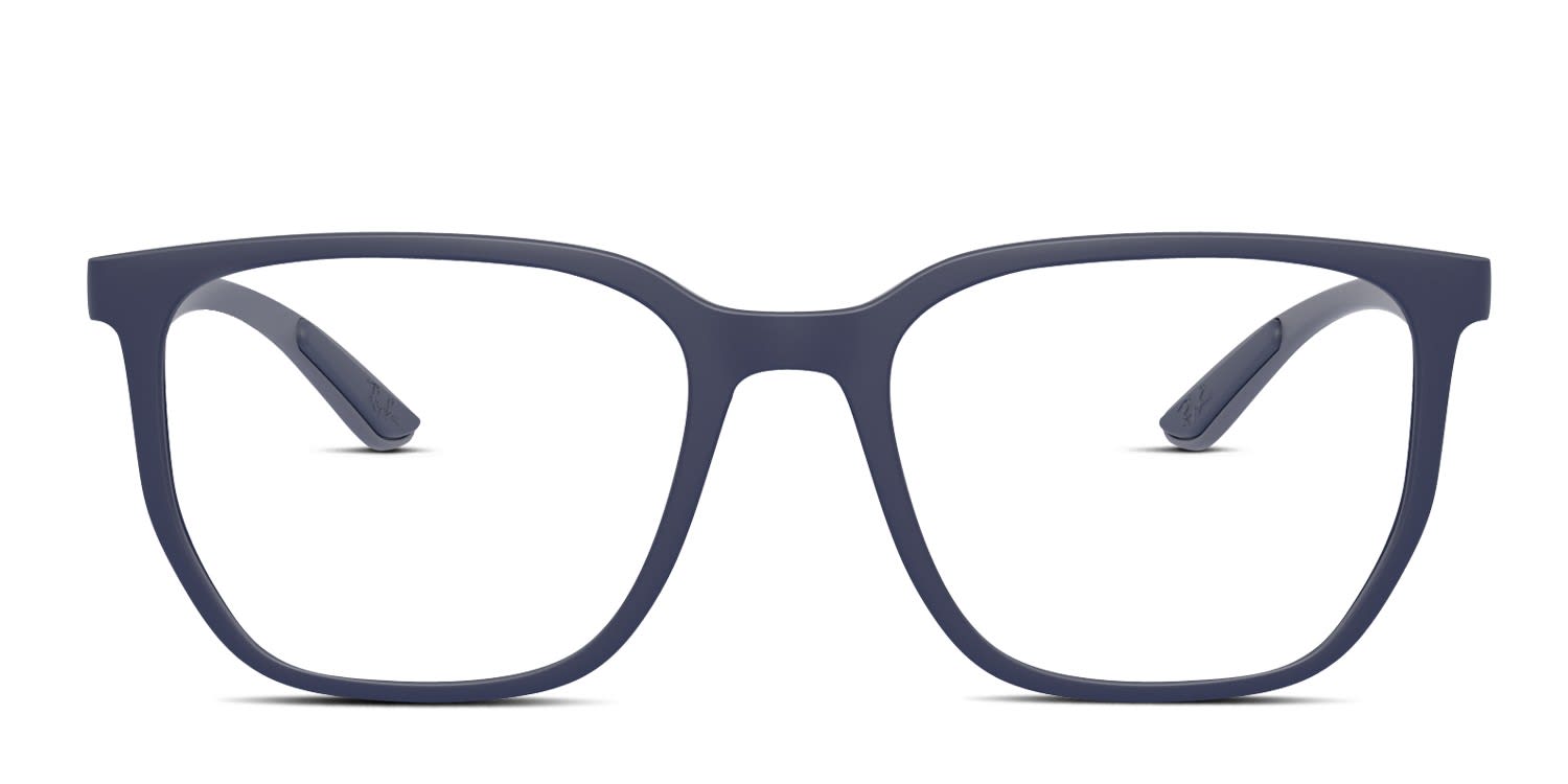 Ray-Ban RX7235 Brown, Blue glasses - Blue / Brown - Frontal View