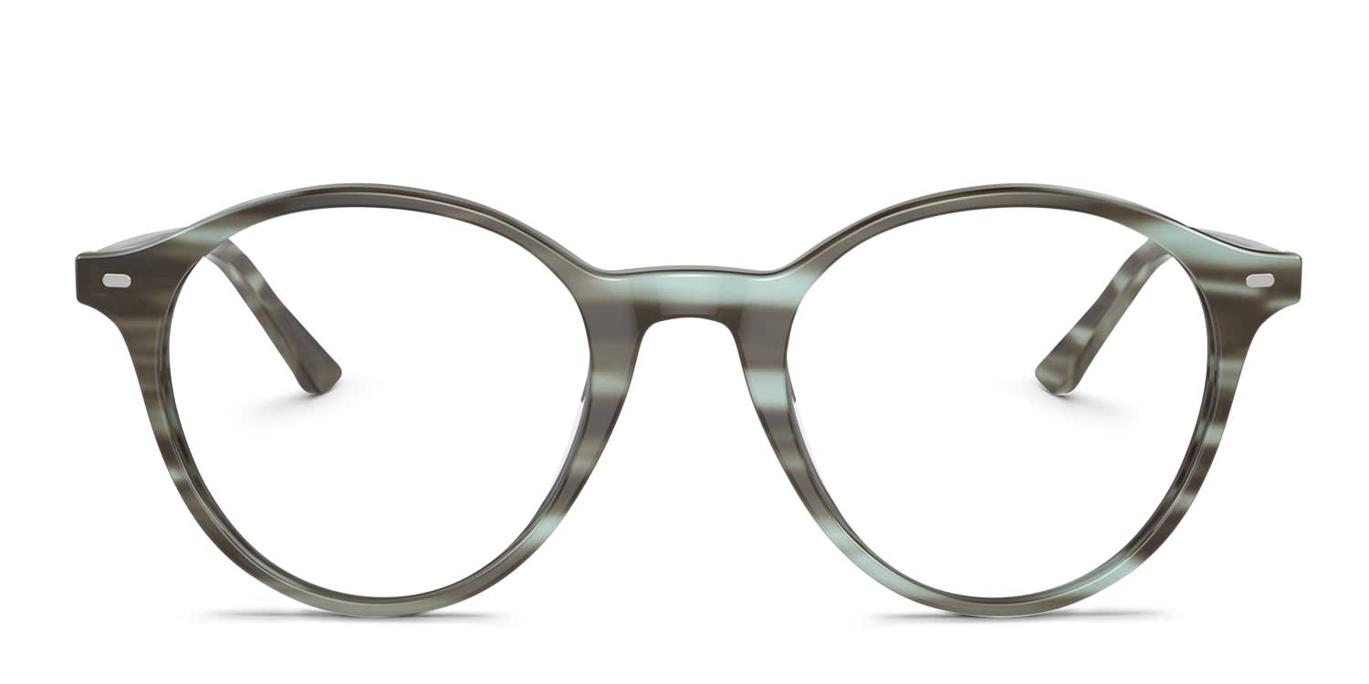 Ray-Ban RX5430 Multicolor, Green glasses - Multicolor / Green - Frontal View