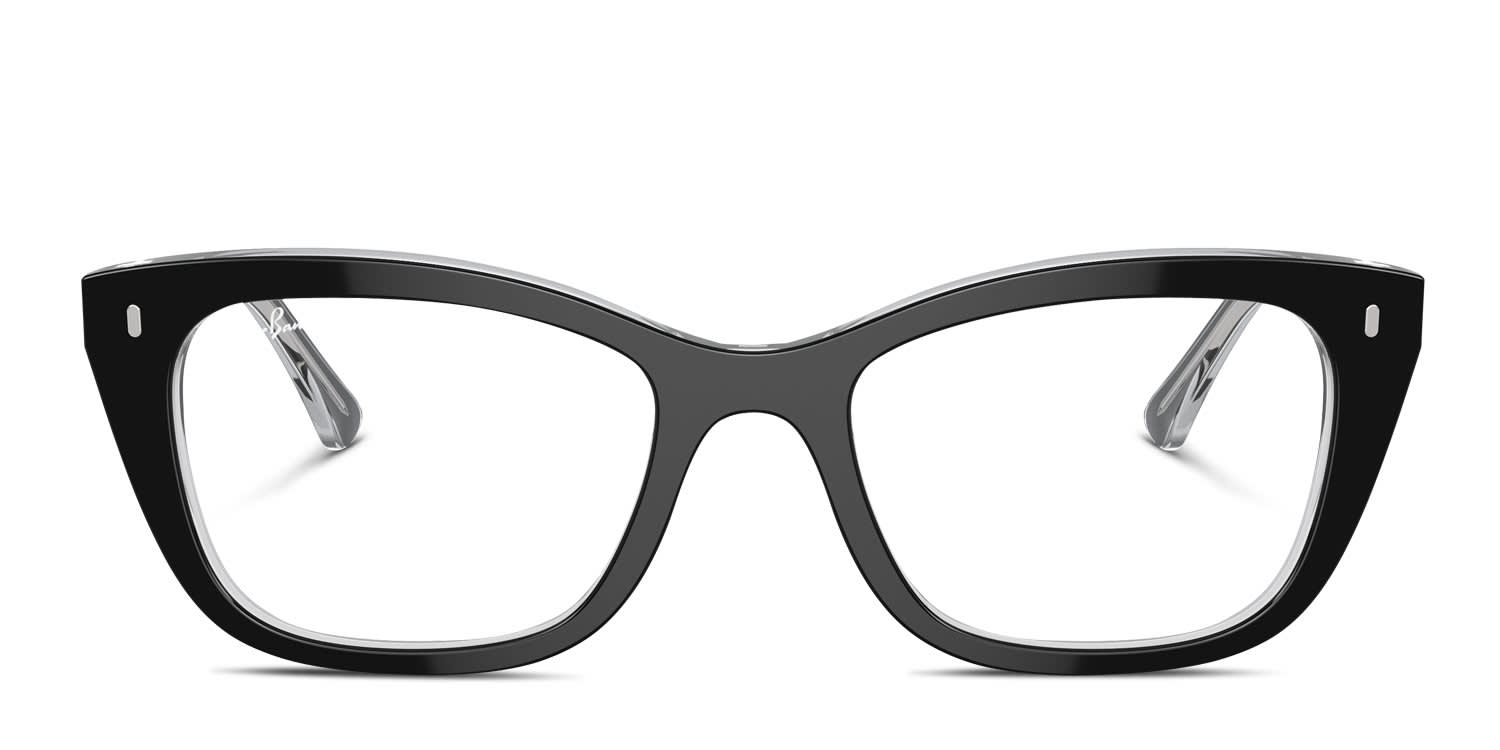 Ray-Ban RX5433 Black, Clear glasses - Black / Clear - Frontal View