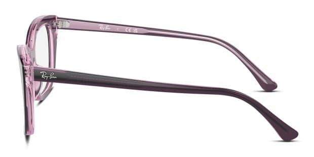 Ray-Ban RX5433 purple , clear , pink frame