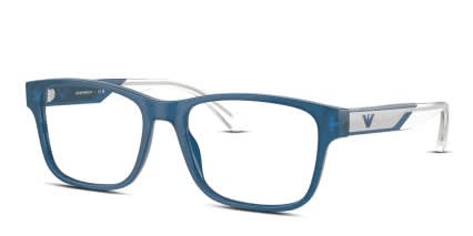Emporio Armani EA3239 Blue glasses - Blue - Angle View