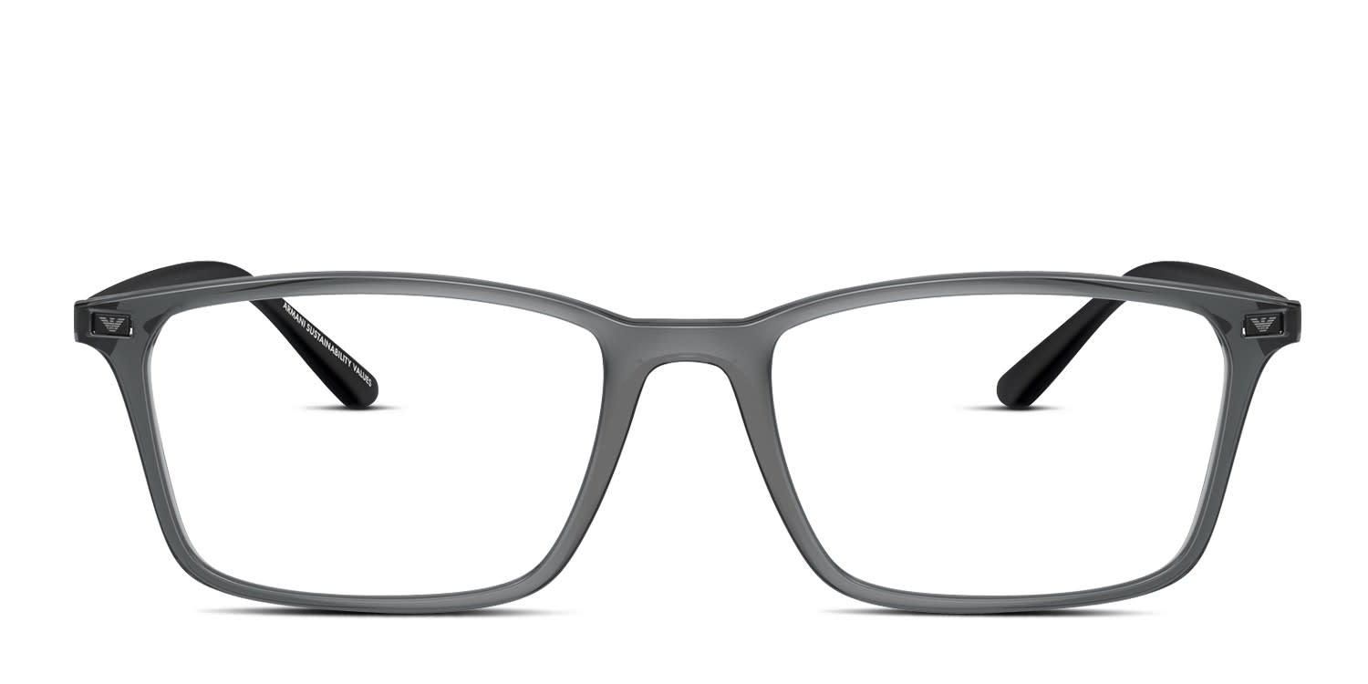 Emporio Armani EA3237 Clear, Black glasses - Clear / Black - Frontal View