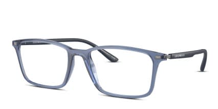 Emporio Armani EA3237 Clear, Blue glasses - Clear / Blue - Angle View