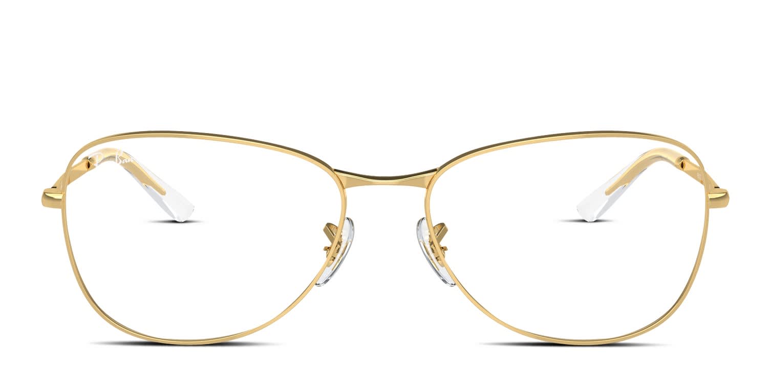 Ray-Ban RX3733V Gold glasses - Gold - Frontal View