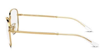 Ray-Ban RX3733V Gold glasses - Gold - Side View