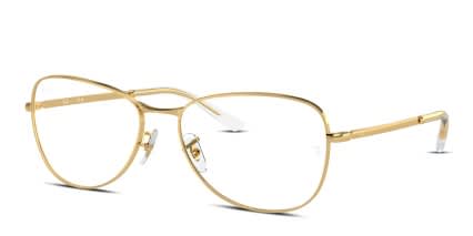 Ray-Ban RX3733V Gold glasses - Gold - Angle View