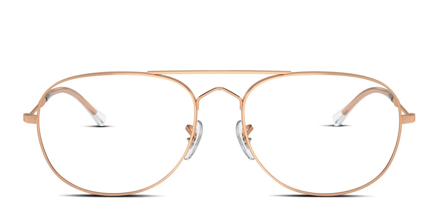 Ray-Ban RX3735V Bain Bridge Pink, Gold glasses - Pink / Gold - Frontal View