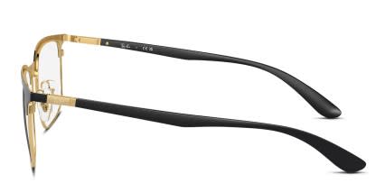 Ray-Ban RX6518 Black, Gold glasses - Black / Gold - Side View