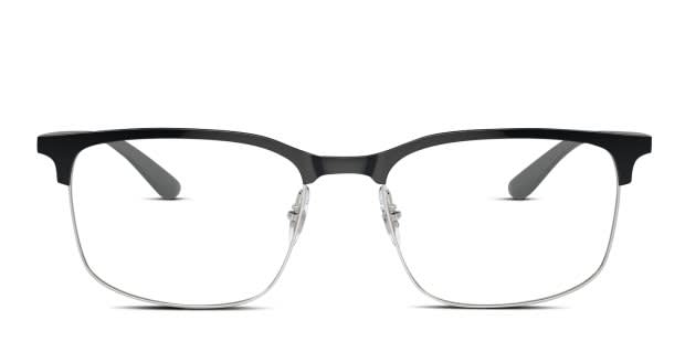 RayBan silver and black frames only! RB6494 OPTICS Eyeglasses with Black On Silver Frame - RB6494  main image 4