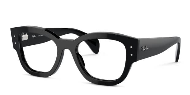 Ray-Ban RX7681V Jorge Shiny Black Prescription Eyeglasses