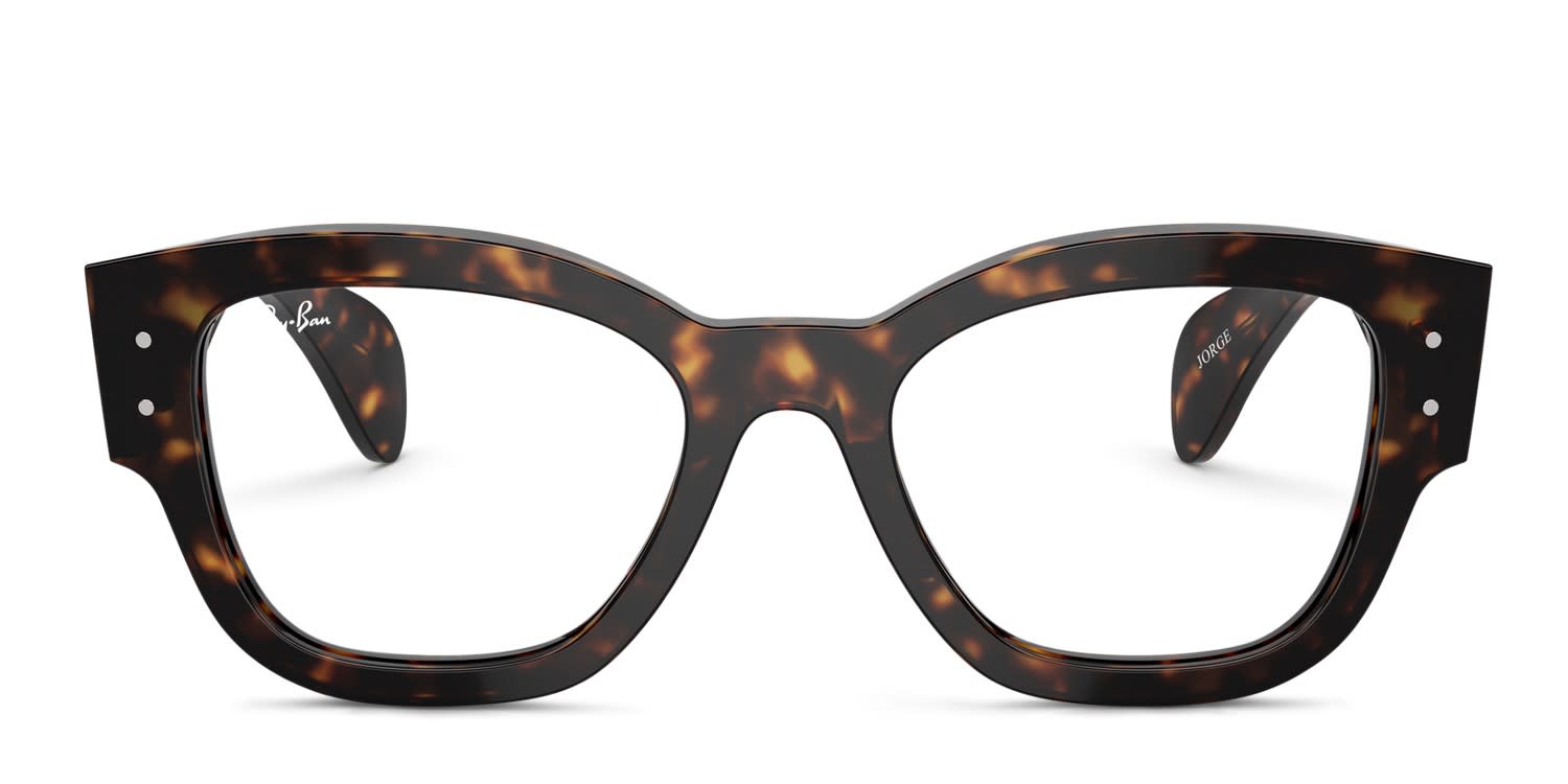 Ray-Ban RX7681V Jorge Brown, Tortoise glasses - Brown / Tortoise - Frontal View