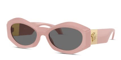 Versace VE4466U Pink glasses - Pink / Gray - Angle View