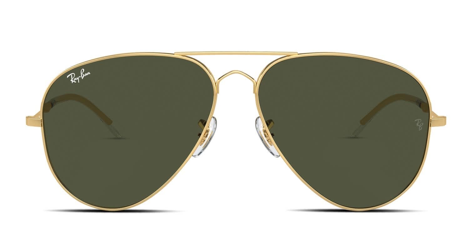 Ray-Ban RB3825 Old Aviator Gold glasses - Gold - Frontal View