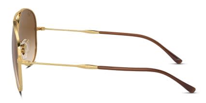 Ray-Ban RB3825 Old Aviator Gold, Brown glasses - Gold / Brown - Side View