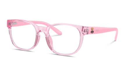 Polo Ralph Lauren PP8549U Clear, Pink glasses - Clear / Pink - Angle View