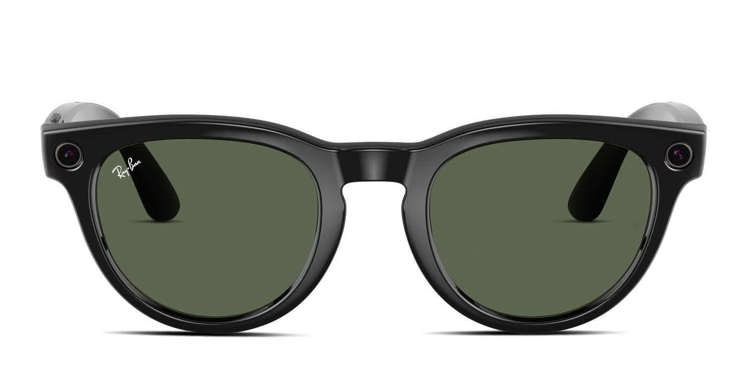 Ray-Ban Meta AI Glasses RW4009F Low Bridge Fit Headliner Black glasses - Black - Frontal View