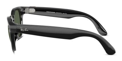 Ray-Ban Meta AI Glasses RW4009F Low Bridge Fit Headliner Black glasses - Black - Side View