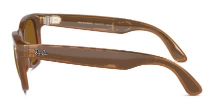 Ray-Ban Meta AI Glasses RW4008 Wayfarer Brown glasses - Brown - Side View