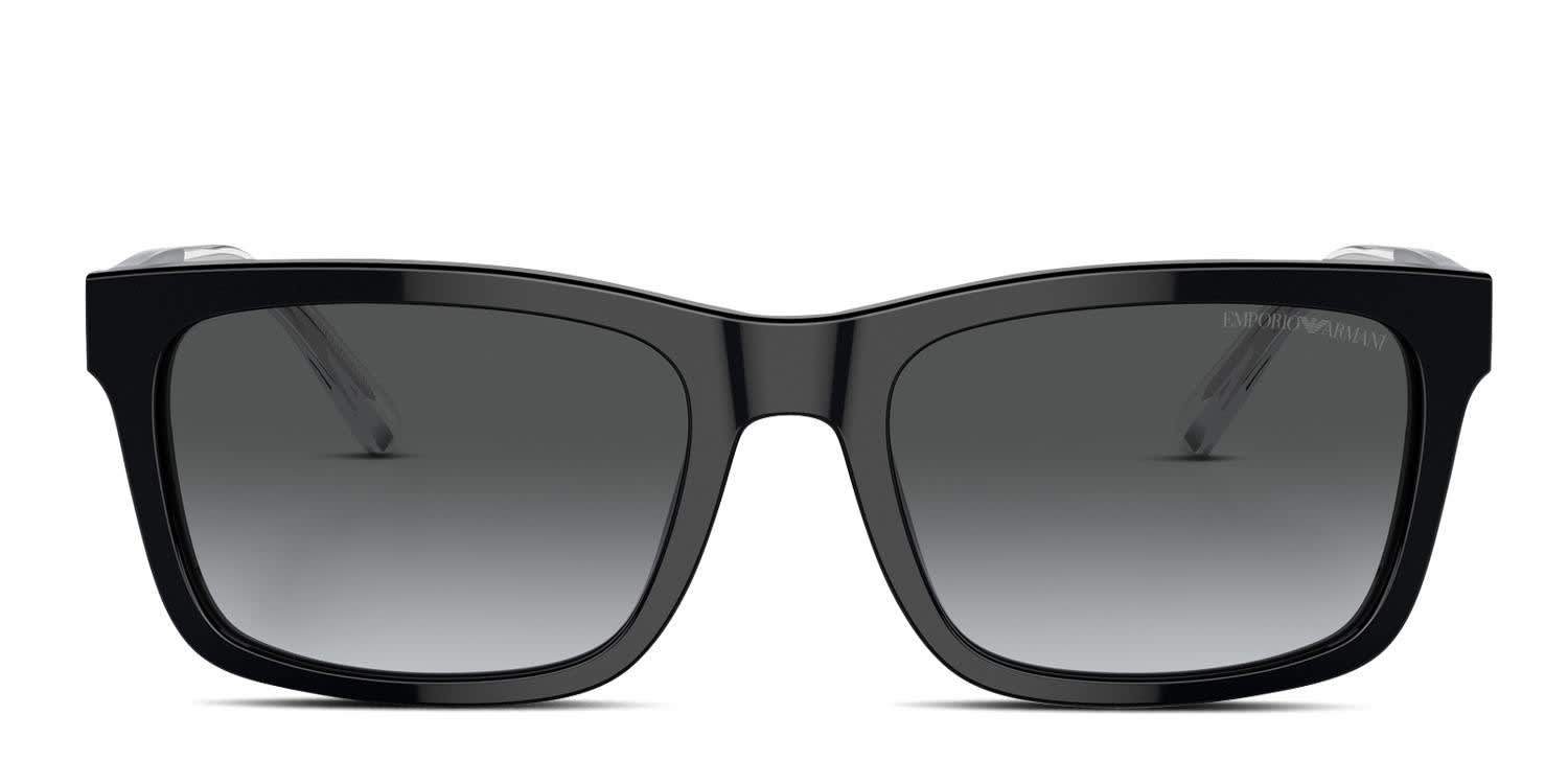 Emporio Armani EA4224 Shiny Black glasses - Shiny Black - Frontal View