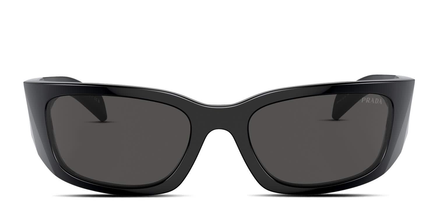 Prada PRA14S Shiny Black glasses - Shiny Black - Frontal View
