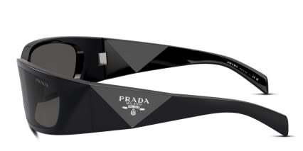 Prada PRA14S Shiny Black glasses - Shiny Black - Side View