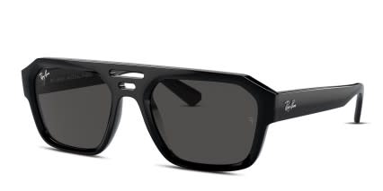 Ray-Ban RB4397 Corrigan Shiny Black glasses - Shiny Black - Angle View