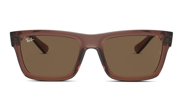Ray-Ban RB4396 Warren Brown, Clear Prescription Sunglasses