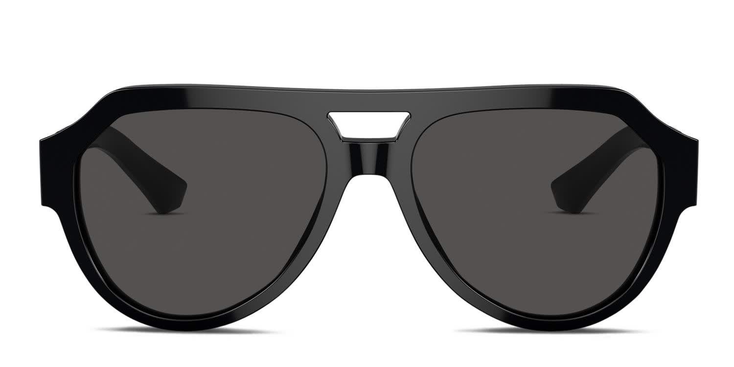 Dolce & Gabbana DG4466 Shiny Black glasses - Shiny Black - Frontal View