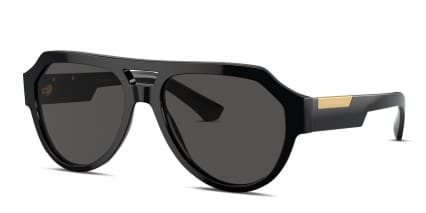 Dolce & Gabbana DG4466 Shiny Black glasses - Shiny Black - Angle View