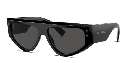 Dolce & Gabbana DG4461 Black glasses - Black / Gray - Angle View