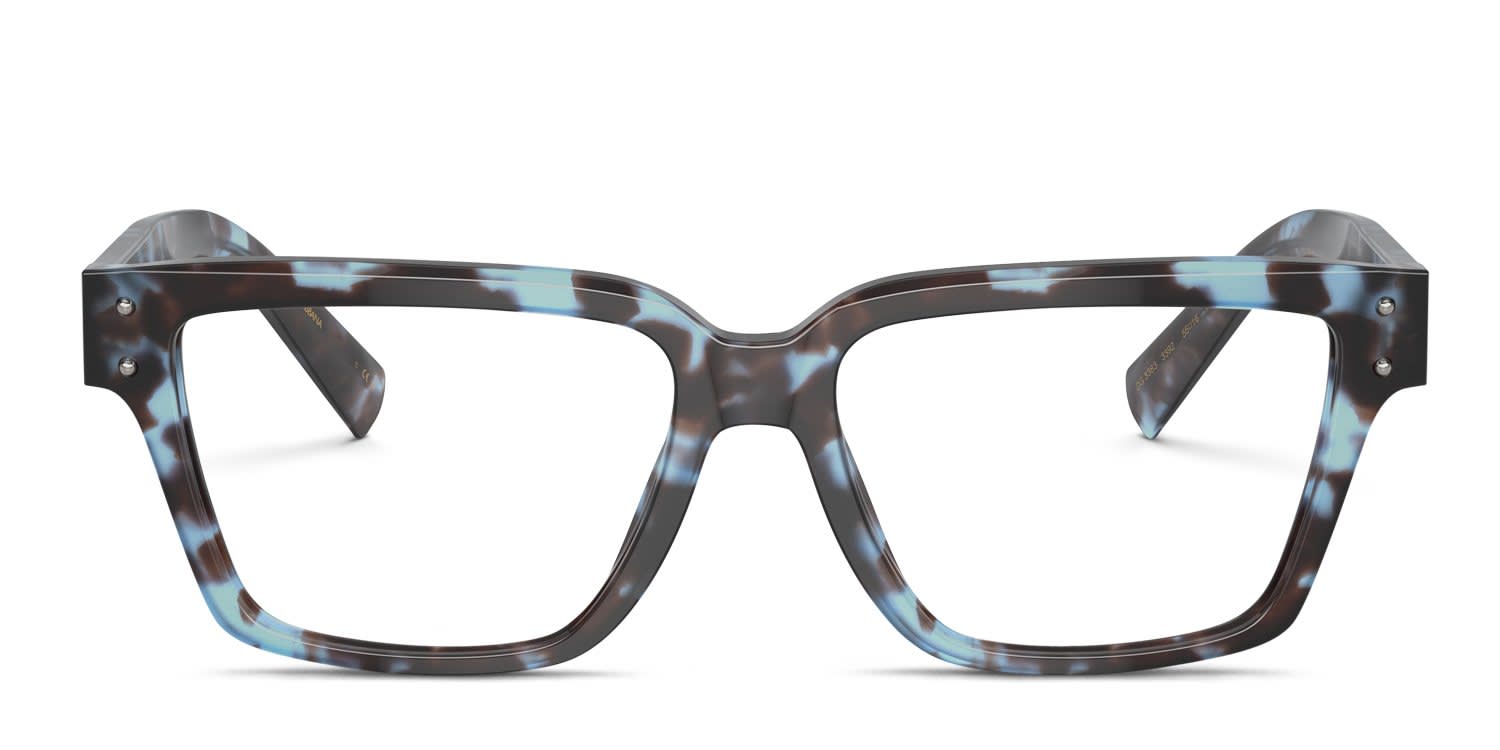 Dolce & Gabbana DG3383 Tortoise, Blue glasses - Tortoise / Blue - Frontal View