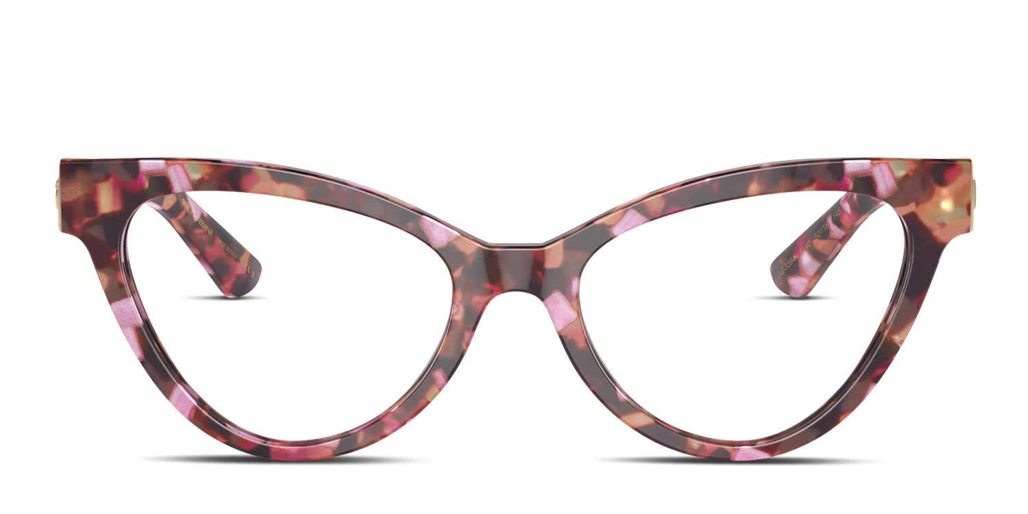Dolce & Gabbana DG3394 Tortoise, Pink glasses - Tortoise / Pink - Frontal View
