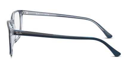Ray-Ban RX5418 Blue, Clear glasses - Blue / Clear - Side View