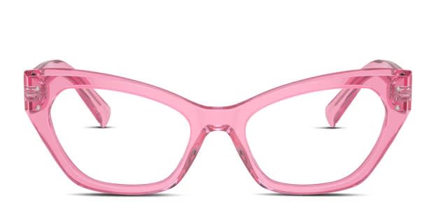 DOLCE & GABBANA キャットアイフレムメカネ DG3385 3045 Dolce & Gabbana DG3385 Pink Prescription Eyeglasses