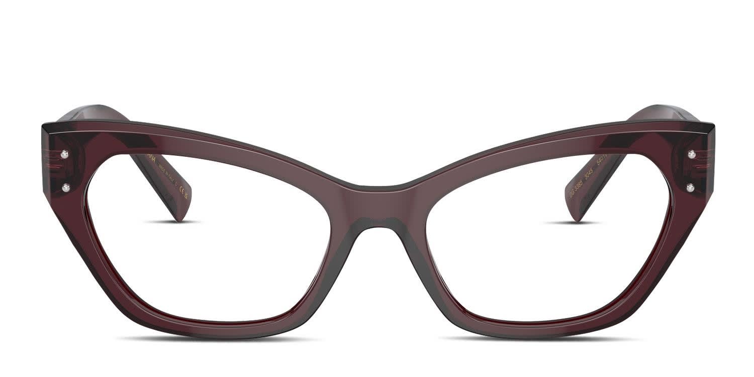 DOLCE & GABBANA キャットアイフレムメカネ DG3385 3045 Dolce & Gabbana DG3385 Purple Prescription Eyeglasses
