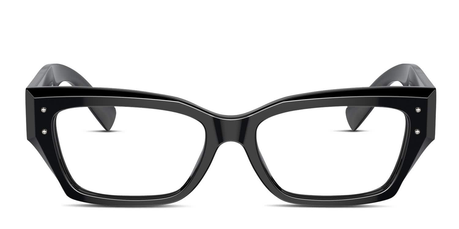 Dolce & Gabbana DG3387 Shiny Black glasses - Shiny Black - Frontal View