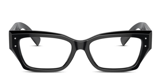 Dolce & Gabbana F6TMSTFSA7BHN5IY 関税送料込 Dolce & Gabbana DG3387 Shiny Black Prescription Eyeglasses