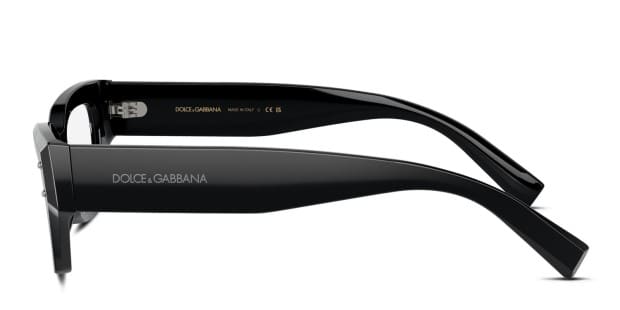 Dolce & Gabbana F6TMSTFSA7BHN5IY 関税送料込 Dolce & Gabbana DG3387 Shiny Black Prescription Eyeglasses