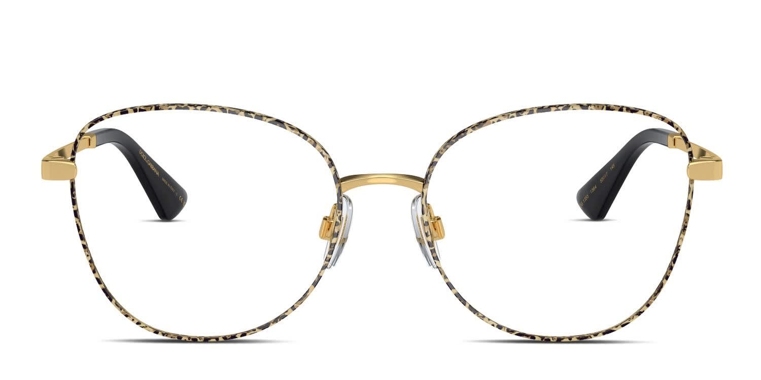 Dolce & Gabbana DG1355 Tortoise, Gold Prescription Eyeglasses