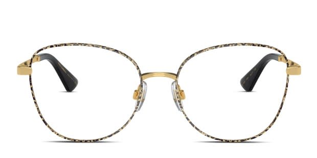 Dolce & Gabbana DG1355 Tortoise, Gold Prescription Eyeglasses display picture 1