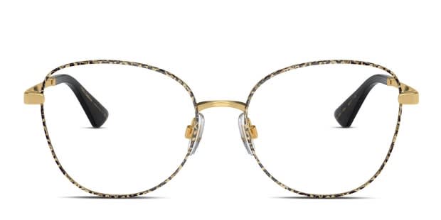 Dolce Gabbana DG1355 Tortoise, Gold Prescription Eyeglasses