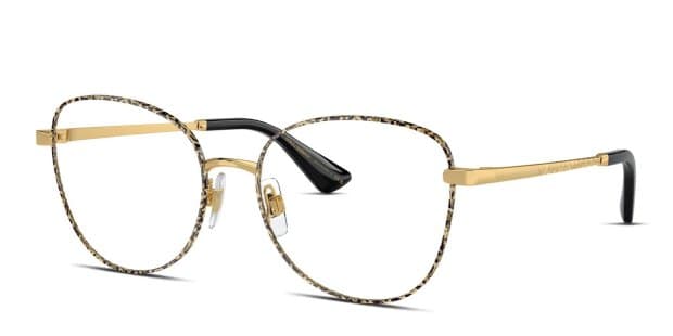 Dolce & Gabbana DG1355 Tortoise, Gold Prescription Eyeglasses display picture 3