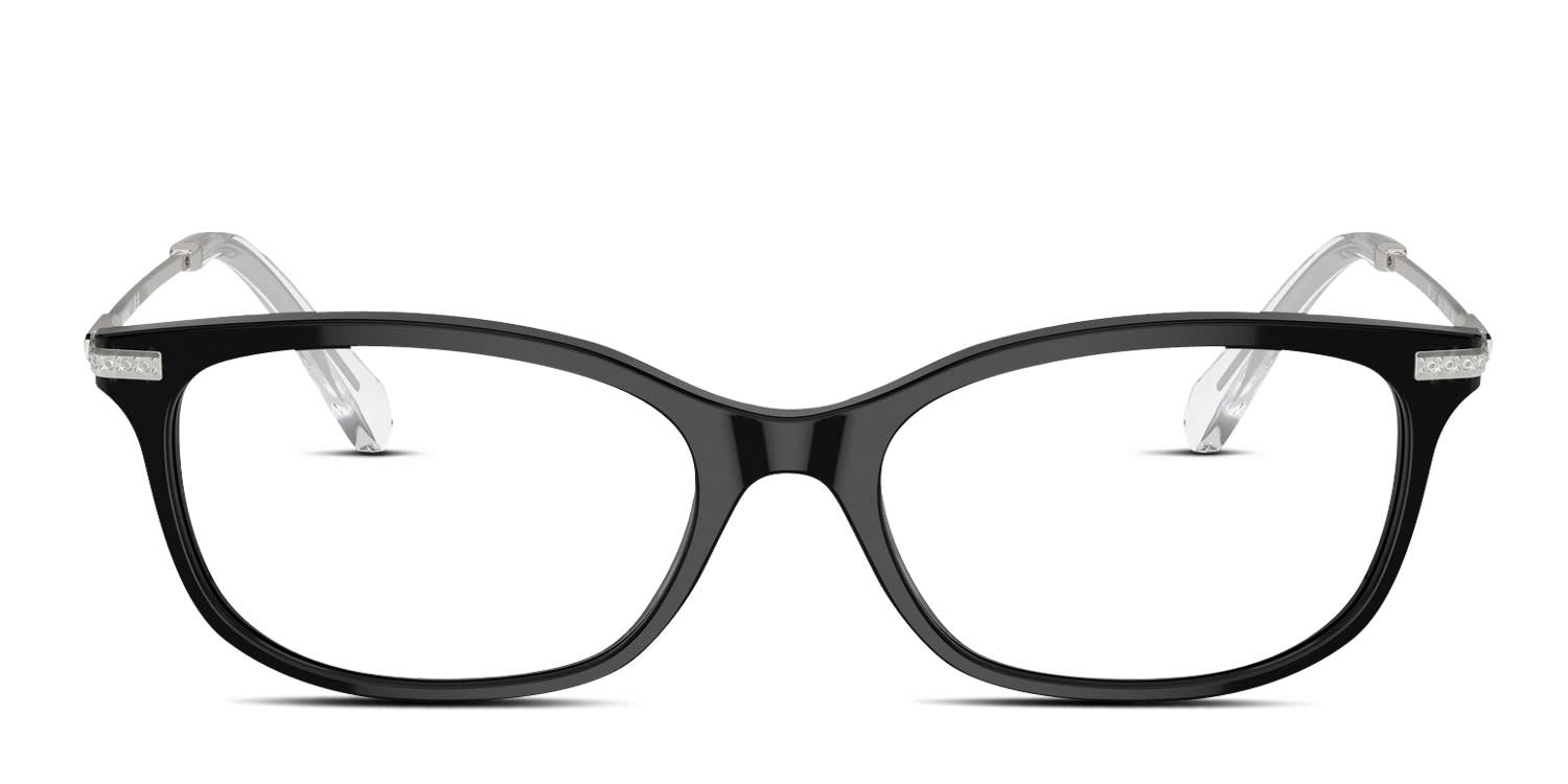 Swarovski SK2017 Black glasses - Black - Frontal View