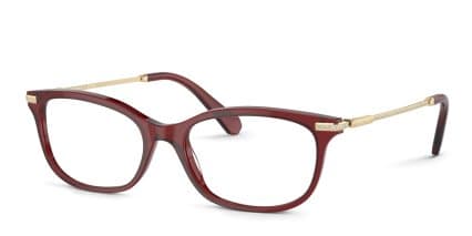Swarovski SK2017 Clear, Red glasses - Clear / Red - Angle View