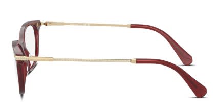 Swarovski SK2017 Clear, Red glasses - Clear / Red - Side View