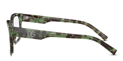 Dolce & Gabbana DG3352 Tortoise, Green glasses - Tortoise / Green - Side View