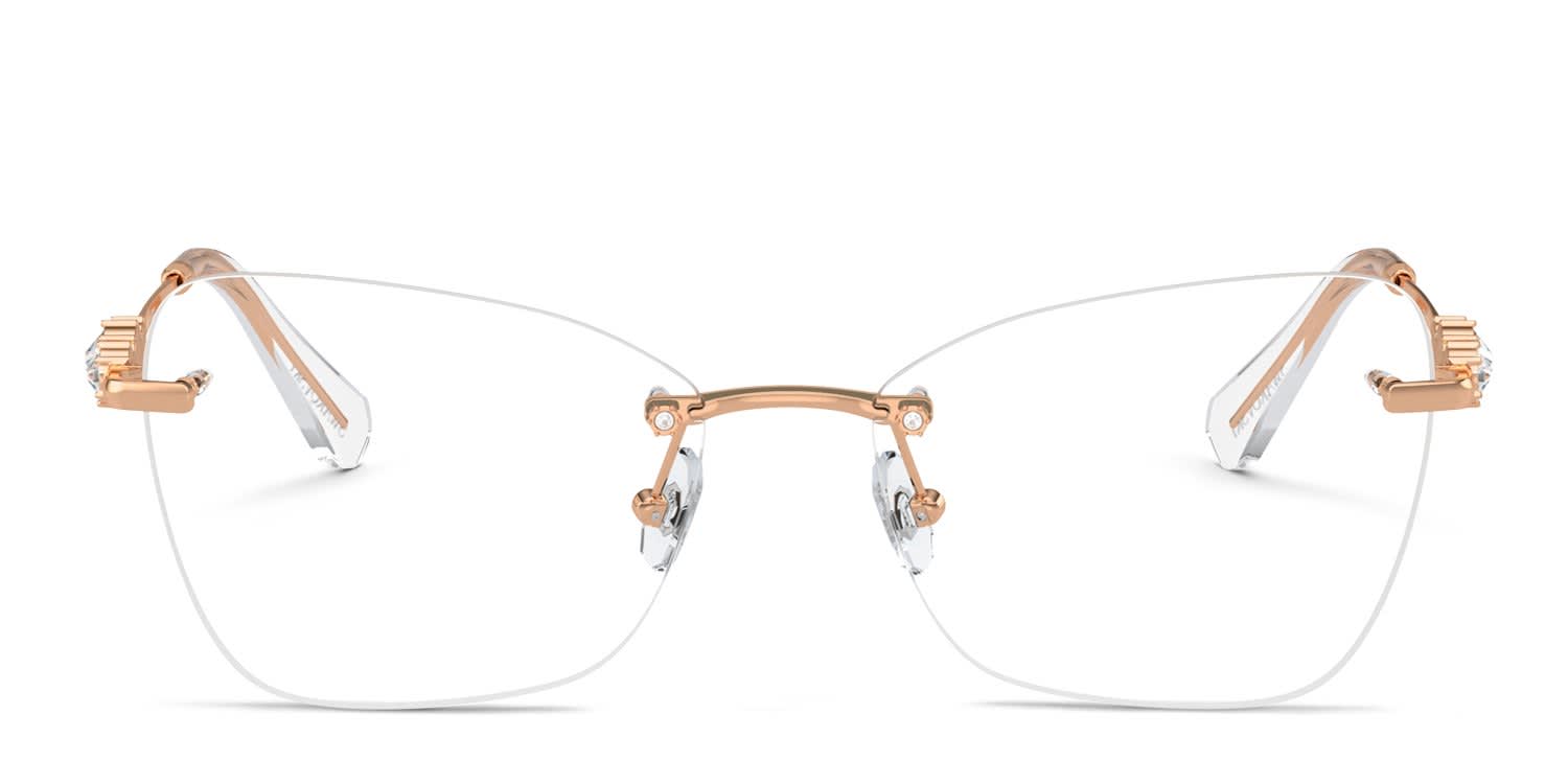 Swarovski SK1014 Pink, Gold glasses - Pink / Gold - Frontal View